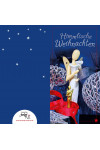 Sternkopf-Engel Karte "Himmlische Weihnachten", royalblau
